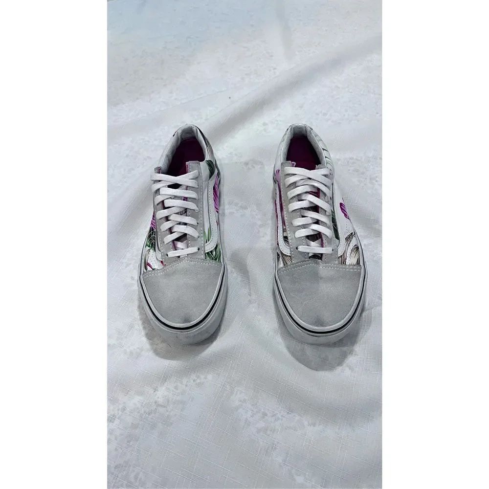 VANS OLD SKOOL ALOHA TROPICAL SKATE SHOES SNEAKERS M SZ 5.5 W SZ 7